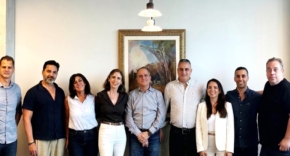 בכירי מלם תים עם בכירי חברת פורטק* תוכנה, אותה רכשה.