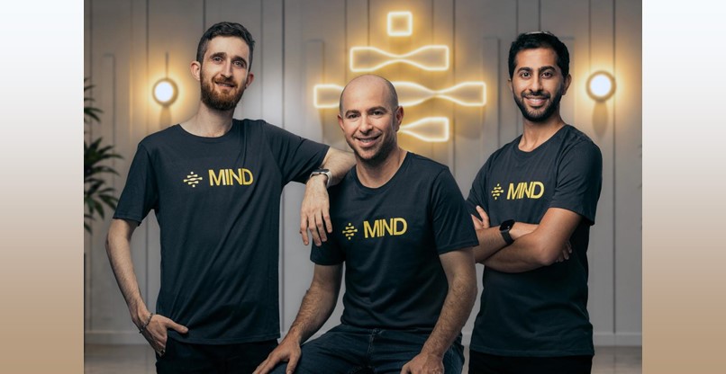 מייסדי מיינד. המנכ"ל ערן ברק, סמנכ"ל הטכנולוגיה איתי שוורץ וסמנכ"ל הפיתוח הוד בן נון.