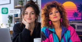 חוגג באמצעות ChatGPT. טרנד האייטיז.