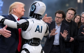 מחבק את המשך פיתוח ה-AI ומתנגד להאטתו, בניגוד לעמדות אמודאי ומאסק. דונלד טראמפ, נשיא ארה"ב.