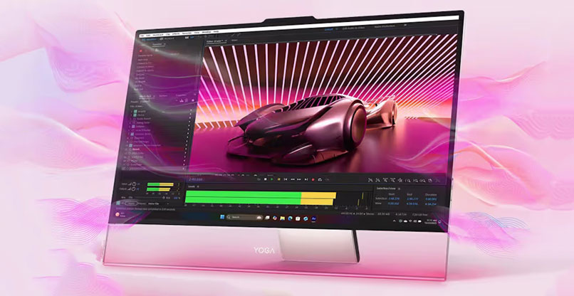ה-Yoga AiO i Aura Edition 32IPH11 של לנובו.