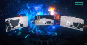 הדמיה של פעילות HPE על הירח במסגרת משימת Spaceborne Computer