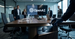 בחדר ישיבות ההנהלה שלה הושתל מכשיר הקלטה. OpenAI.