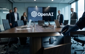 בחדר ישיבות ההנהלה שלה הושתל מכשיר הקלטה. OpenAI.