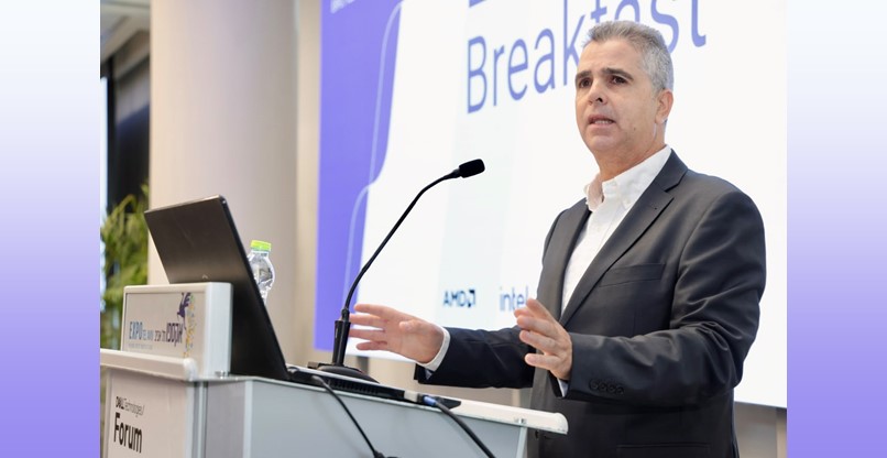 ליאור פוני, מנכ''ל דל ישראל, בפתח כנס Dell Technologies Forum השנתי.